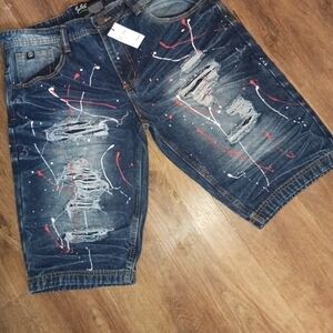 Switch Remarkable Men's Denim Cropped Pants (38" Waist) Length 24", Vintage 80's